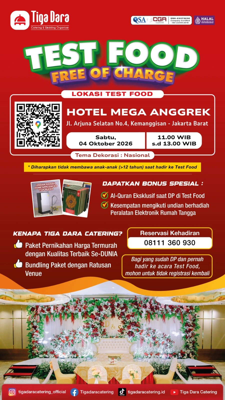 Test Food Tiga Dara Catering di Stan Bintaro